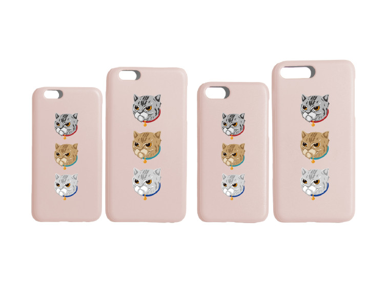 LESS - 3 CATS IPHONE CASE (PINK)